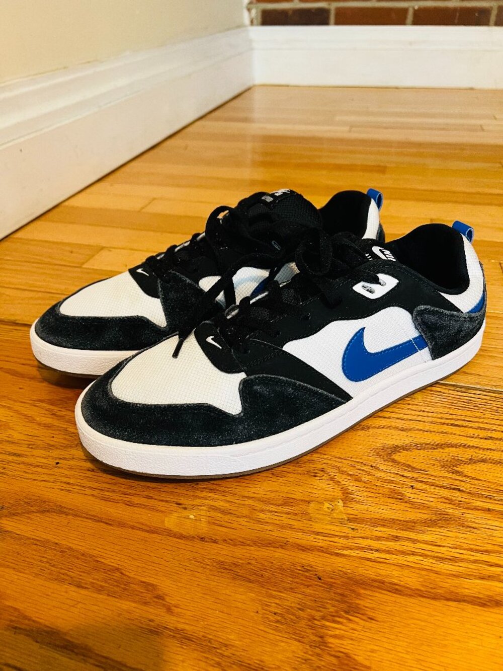 Size 12 - Nike SB Alleyoop White Royal Blue Skate Shoes Sneakers